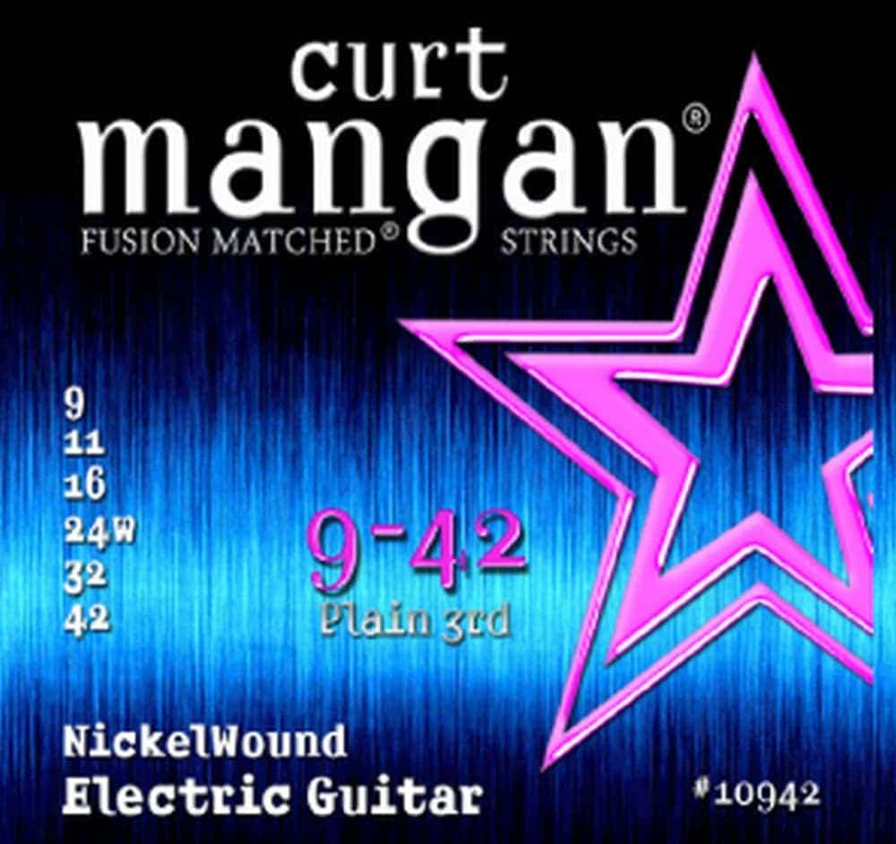 Encordoamento Guitarra Curt Mangan 09-42 NickelWound