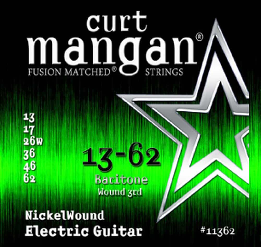Encordoamento Curt Mangan guitarra 13-62 Baritono