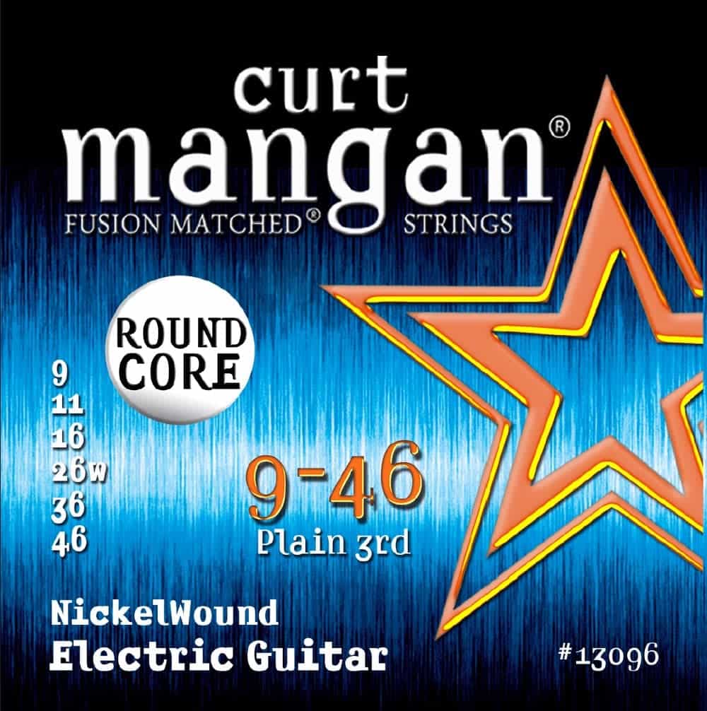 Encordoamento Guitarra Curt Mangan 9-46 NickelWound ROUND CORE