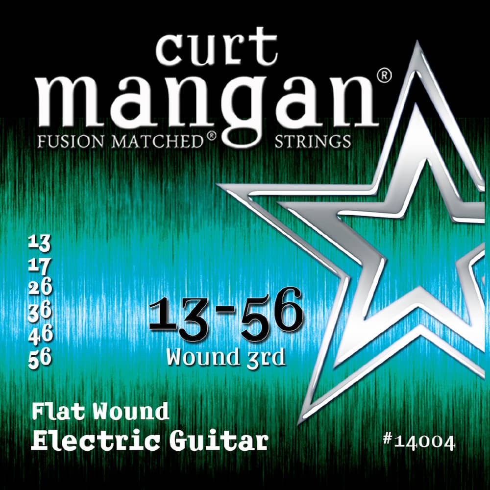 Encordoamento Curt Mangan Guitarra 13-56 FLATWOUND - 14004