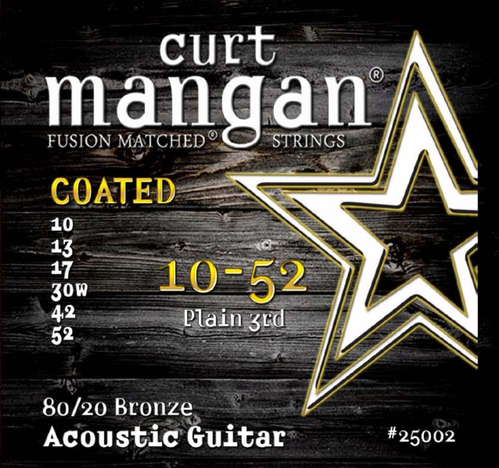Encordoamento Violão Aço Curt Mangan 10-52 COATED