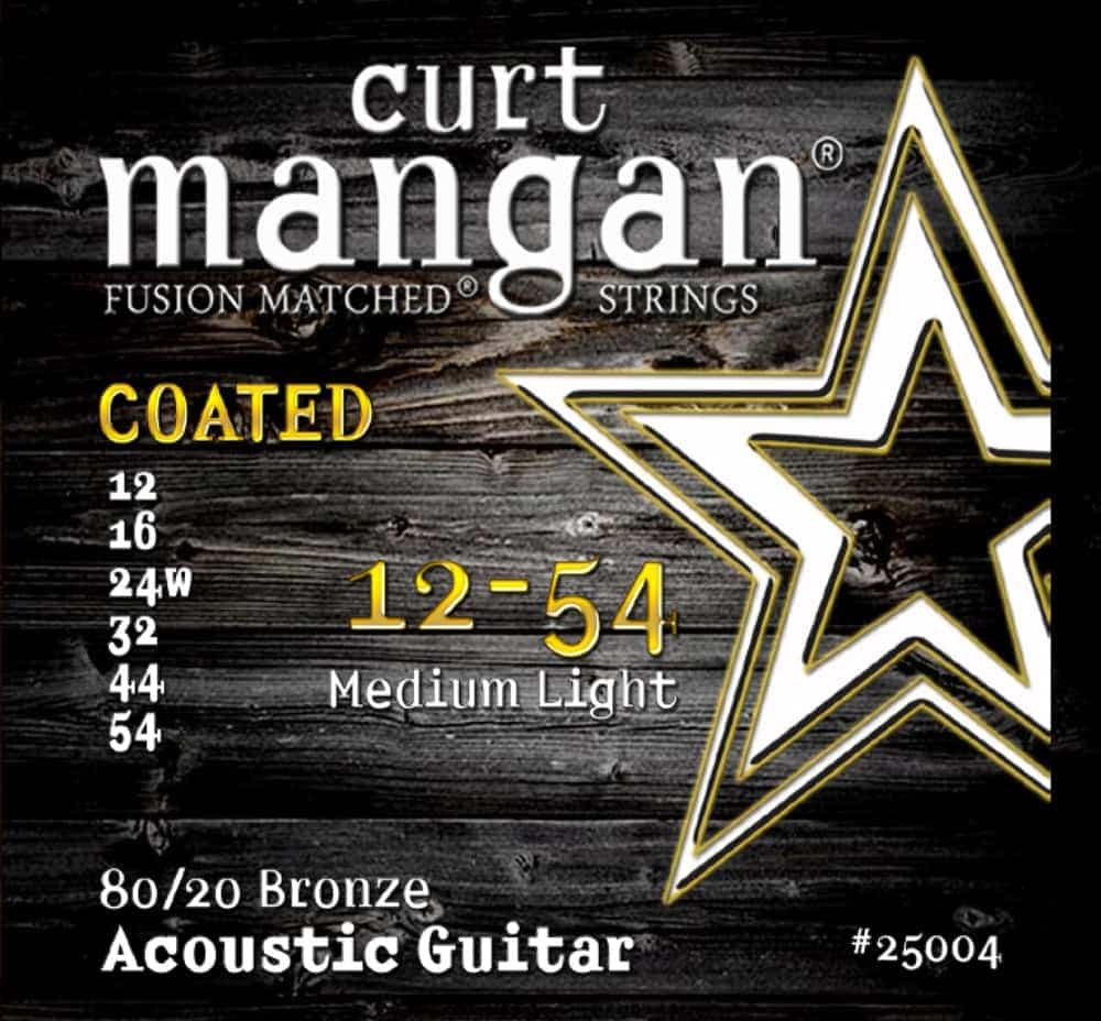 Encordoamento Violão Aço Curt Mangan 12-54 COATED