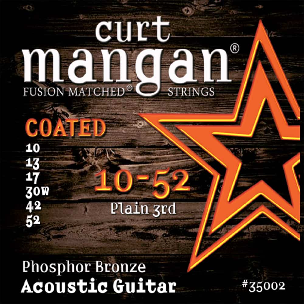 Encordoamento Curt Mangan de violao 10-52 Phosphor COATED