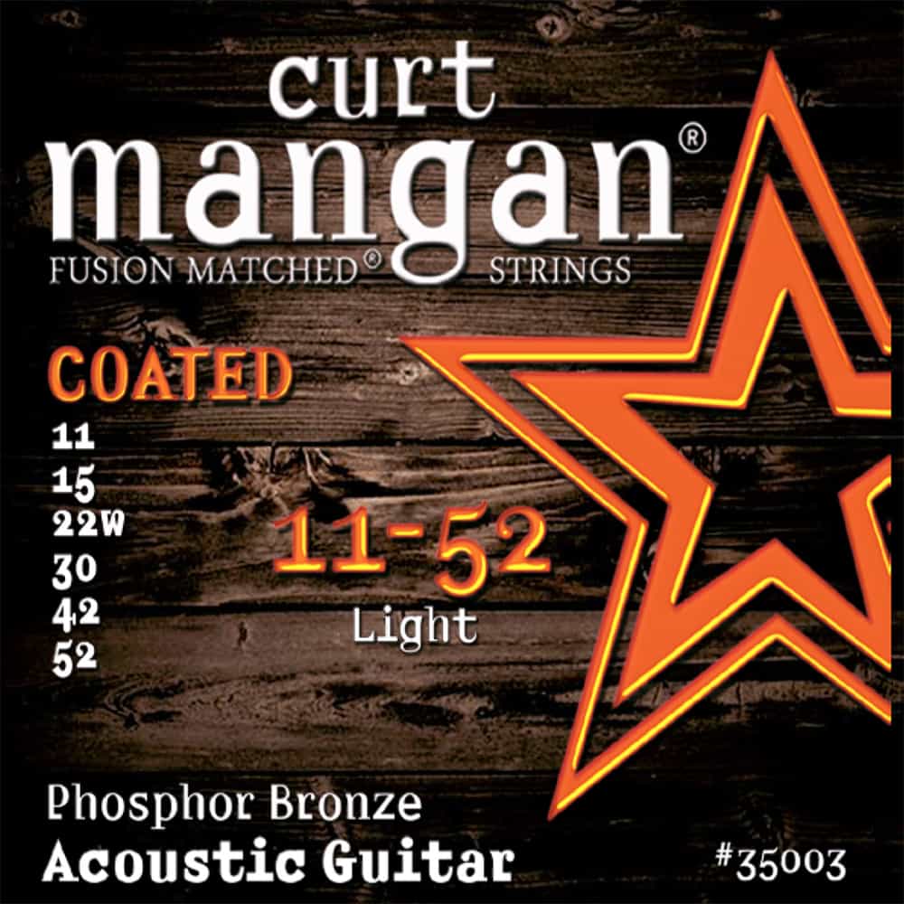 Encordoamento Curt Mangan de violao 11-52 Phosphor COATED