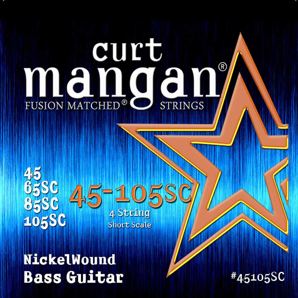 Encordoamento Curt Mangan Baixo 45-105 SHORT SCALE Nickel - 45105SC