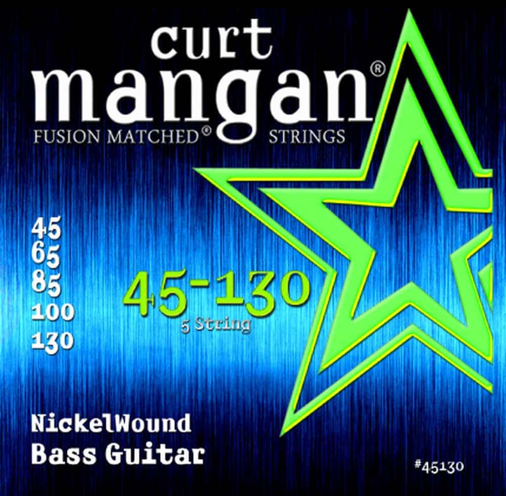 Encordoamento Baixo 5 Cordas Curt Mangan 45-130 NickelWound