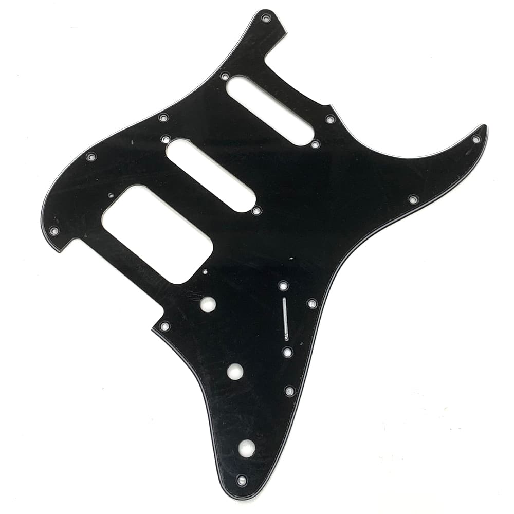 Escudo Mojotone STRAT 11 furos - HSS ( HB sem cover ) - PRETO