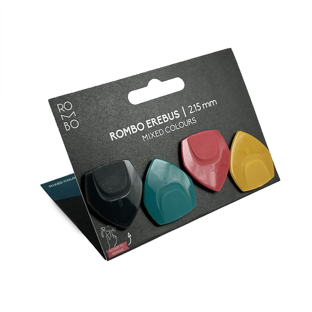 Palhetas Rombo Erebus Color - 2,15mm (set 4 unid.)