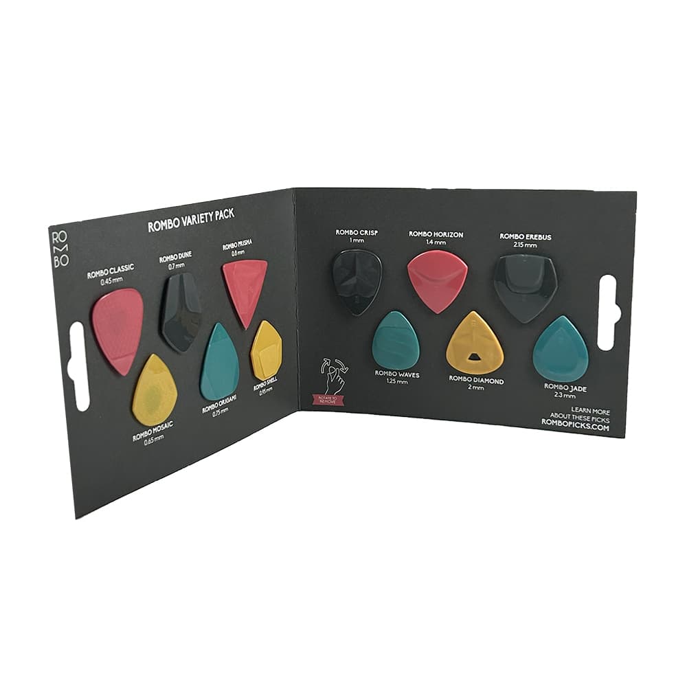Palhetas Rombo Variety Pack - (set 12 unid.)