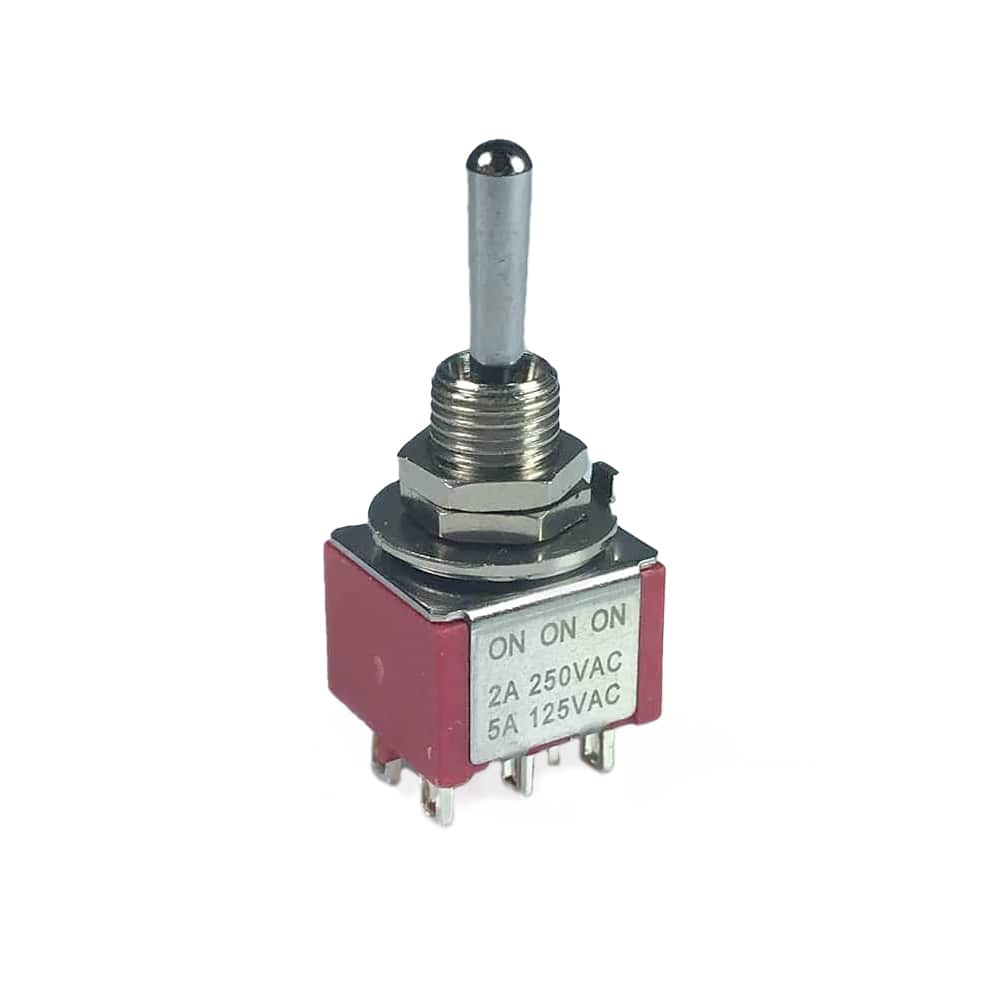 Mini Toggle Switches Carling DPDT On/On/On