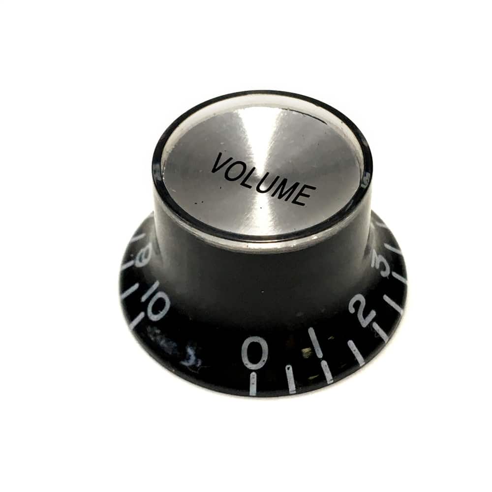 Knob Top Hat Reflector Black/Silver VOLUME