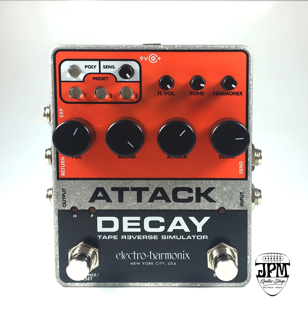 Pedal EHX Attack Decay - Tape Reverse Simulator