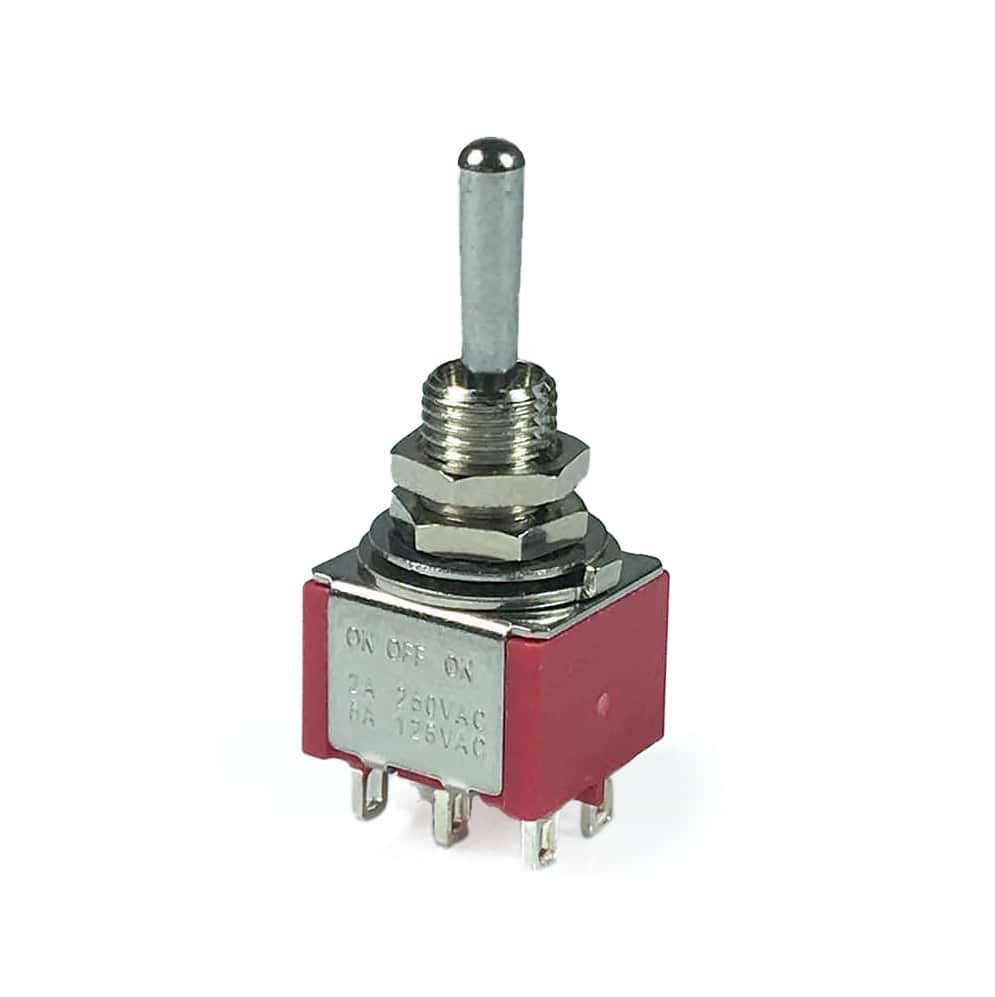 Mini Toggle Switches Carling DPDT On/Off/On