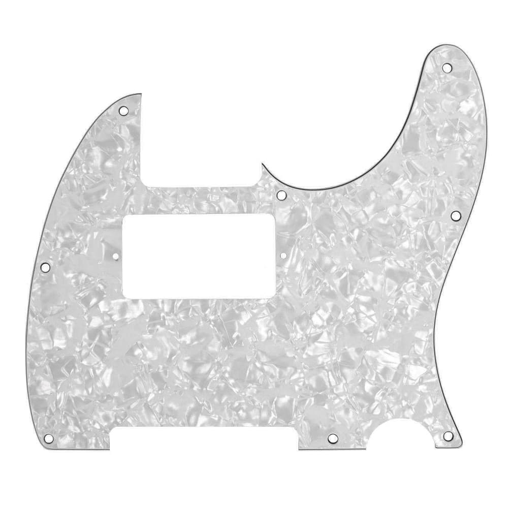 Escudo Mojotone TELE 8 furos HB White Pearl
