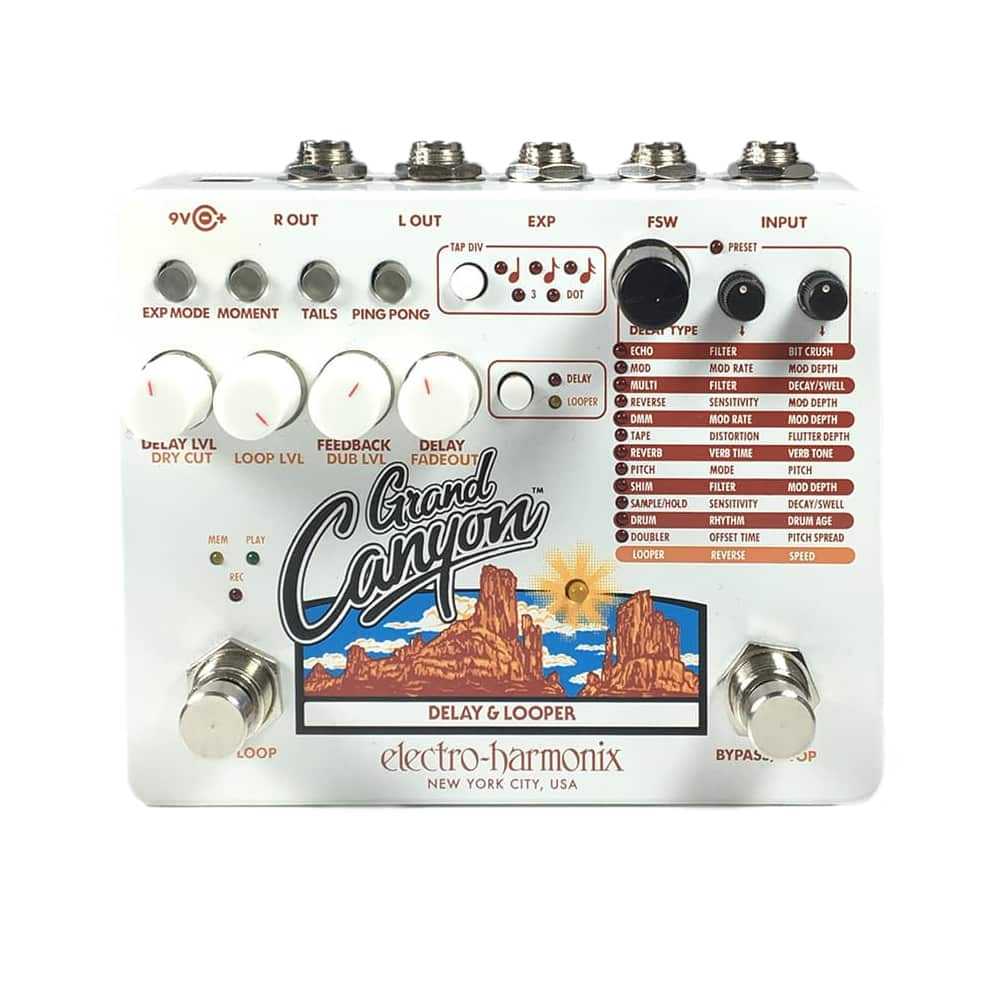 ギター electro-harmonix Canyon Delay & Looper Pedal Electro-Harmonix Grand Canyon Delay & Looper | Amazon.com.br