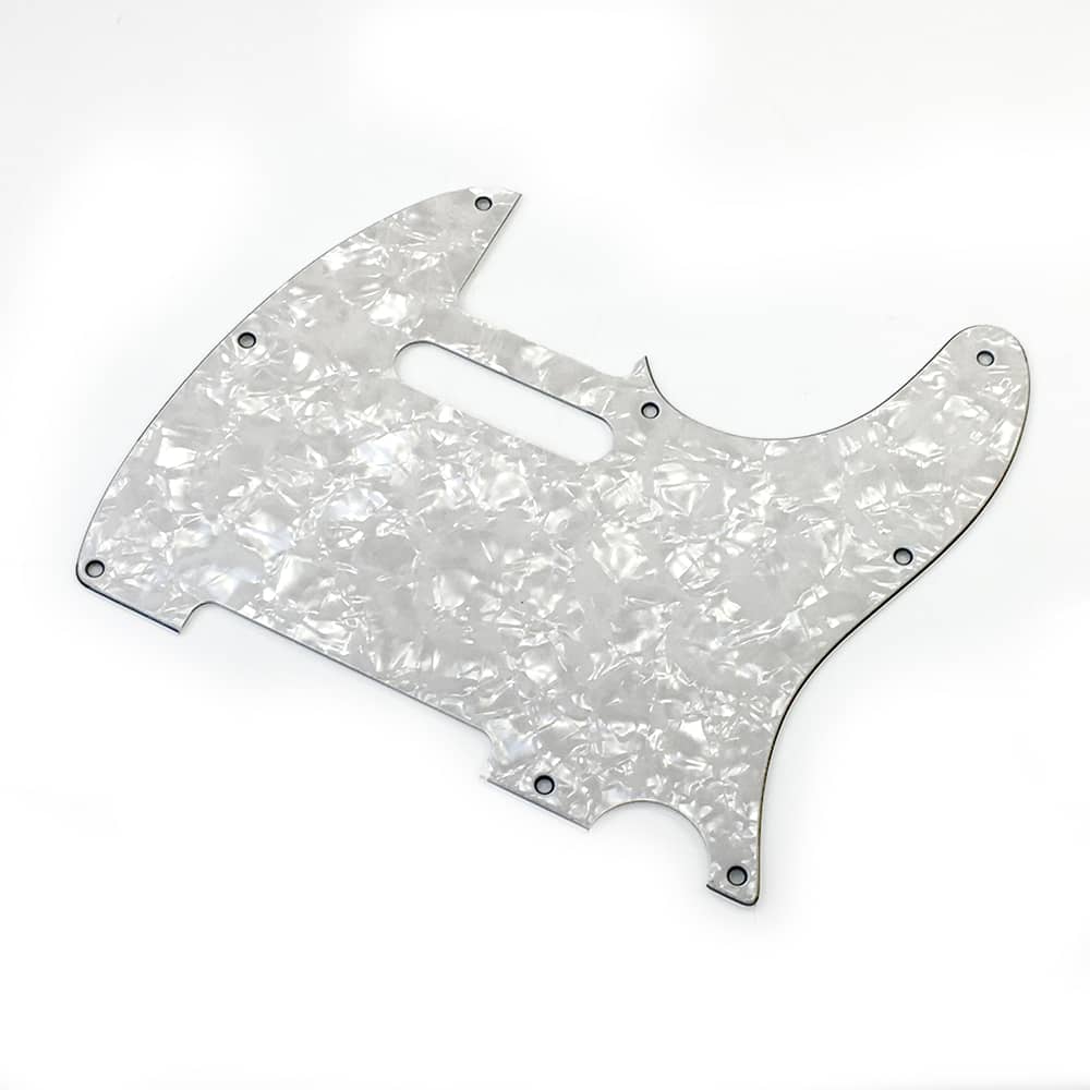 Escudo TELE 8 furos WHITE PEARL